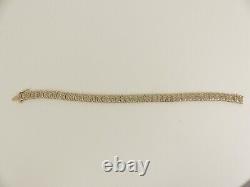 9ct Gold Diamond Bracelet Tennis 0.75ct Hallmarked 12grams 7.5'' with gift box