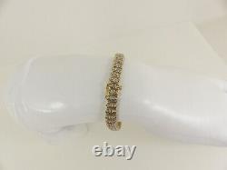 9ct Gold Diamond Bracelet Tennis 0.75ct Hallmarked 12grams 7.5'' with gift box