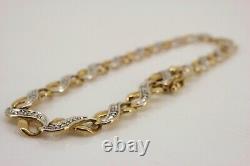 9ct Gold Diamond Line Tennis Bracelet 7.25. Great condition. NICE1