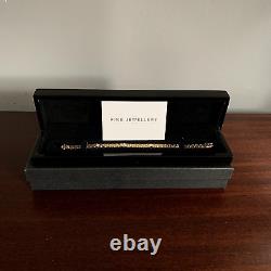 9ct Gold Diamond Panther Link Bracelet (Pre Owned)
