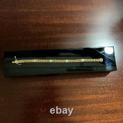 9ct Gold Diamond Panther Link Bracelet (Pre Owned)