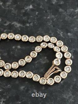 9ct Gold Diamond Tennis Bracelet 6 Grams