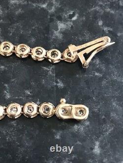 9ct Gold Diamond Tennis Bracelet 6 Grams