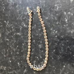 9ct Gold Diamond Tennis Bracelet 6 Grams