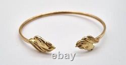 9ct Gold Equestrian/Horse Bangle/Bracelet