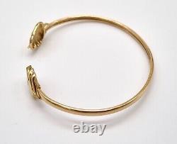 9ct Gold Equestrian/Horse Bangle/Bracelet