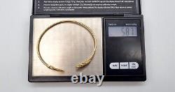 9ct Gold Equestrian/Horse Bangle/Bracelet