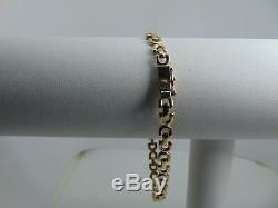 9ct Gold Fancy Double Link Bracelet B983