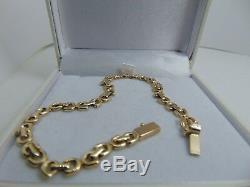 9ct Gold Fancy Double Link Bracelet B983