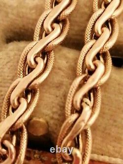 9ct Gold Fancy Link Bracelet With Large Bolt Ring Clasp