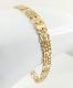 9ct Gold Figaro Bracelet Double Hallmarked 7 1/4'' 6.5 Grams With Gift Box
