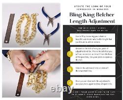 9ct Gold Filled Heavy CZ Belcher Bracelet crystal Ice Solid Heavy Real Genuine N