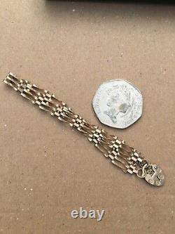 9ct Gold GATE Bracelet not scrap