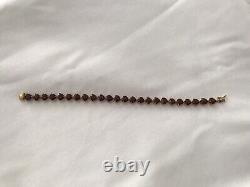 9ct Gold Garnet Bracelet