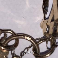 9ct Gold Gate Link Bracelet With Padlock And Safety Chain Fully Hallmarked