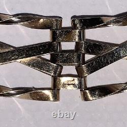 9ct Gold Gate Link Bracelet With Padlock And Safety Chain Fully Hallmarked