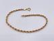 9ct Gold Hallmarked 7 1/2 Rope Bracelet. Goldmine Jewellers
