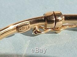 9ct Gold INFINITY Hinged Bangle (RRP £240) weight 4.8g