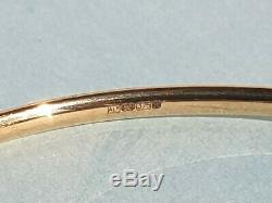 9ct Gold INFINITY Hinged Bangle (RRP £240) weight 4.8g