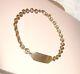 9ct Gold Identity Tag Bracelet 6g For Medium Wrists 6.5 Classic Yellow Gold Qvc