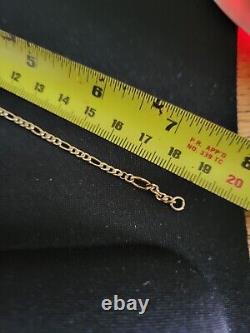 9ct Gold Italian Bracelet 18cm Long 1 gram Total Weight