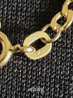 9ct Gold Italian Bracelet 18cm Long 1 gram Total Weight