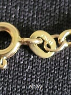 9ct Gold Italian Bracelet 18cm Long 1 gram Total Weight