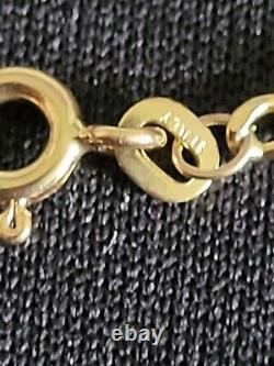 9ct Gold Italian Bracelet 18cm Long 1 gram Total Weight