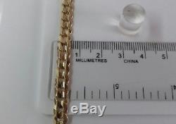9ct Gold Ladie Solid Close Link Curb Bracelet. 9g. 7.25 inch. Hallmarked