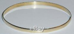 9ct Gold Ladies BANGLE weight 7.2 grams Innner Diameter 67mm, 2,1/2 INCHES
