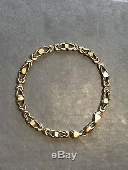 9ct Gold Link Bracelet 4g Unusual Design