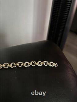 9ct Gold Love heart Bracelet