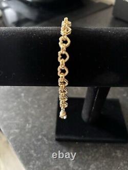 9ct Gold Love heart Bracelet