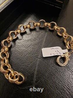 9ct Gold Mens Belcher Bracelet 23.3g