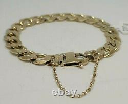 9ct Gold Mens Curb Bracelet