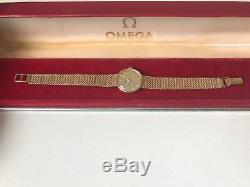 9ct Gold OMEGA Ladies Watch with 9ct gold bracelet