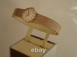 9ct Gold Omega. Ladies vintage watch, circa 1970. Original box. Serviced