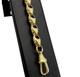 9ct Gold On Silver 9 Inch Acorn Belcher Bracelet 8.2mm Solid Tulip/ Acorn