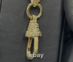 9ct Gold On Silver 9 Inch Acorn Belcher Bracelet 8.2mm Solid Tulip/ Acorn
