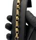 9ct Gold On Silver Bracelet Belcher Gypsy Box Link 7mm Solid Hallmarked