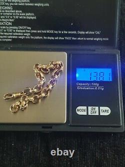 9ct Gold Oval Belcher Bracelet 13.8g 6