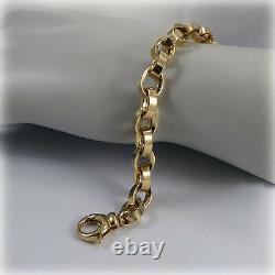 9ct Gold Oval Link 7.5 Bracelet