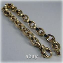 9ct Gold Oval Link 7.5 Bracelet