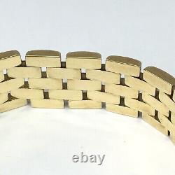 9ct Gold Panther Link Bracelet 7 Inches REF259