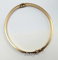 9ct Gold Patterned Bangle