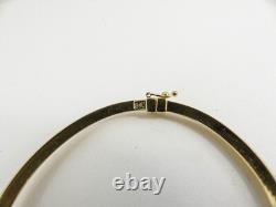 9ct Gold Patterned Bangle Hallmarked 7'' 5.9grams with gift box