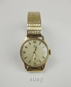 9ct Gold Rolex Tudor Wristwatch With Gold Plated Bracelet c1955