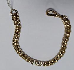 9ct Gold Roller ball bracelet Pre owned Weight 20 grams Length 7 ½ inch