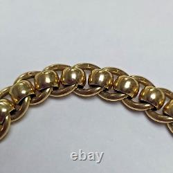 9ct Gold Roller ball bracelet Pre owned Weight 20 grams Length 7 ½ inch