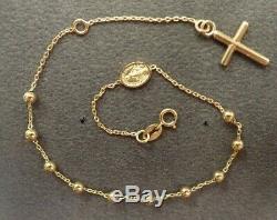 9ct Gold Rosary Beads Bracelet 2 grams 7